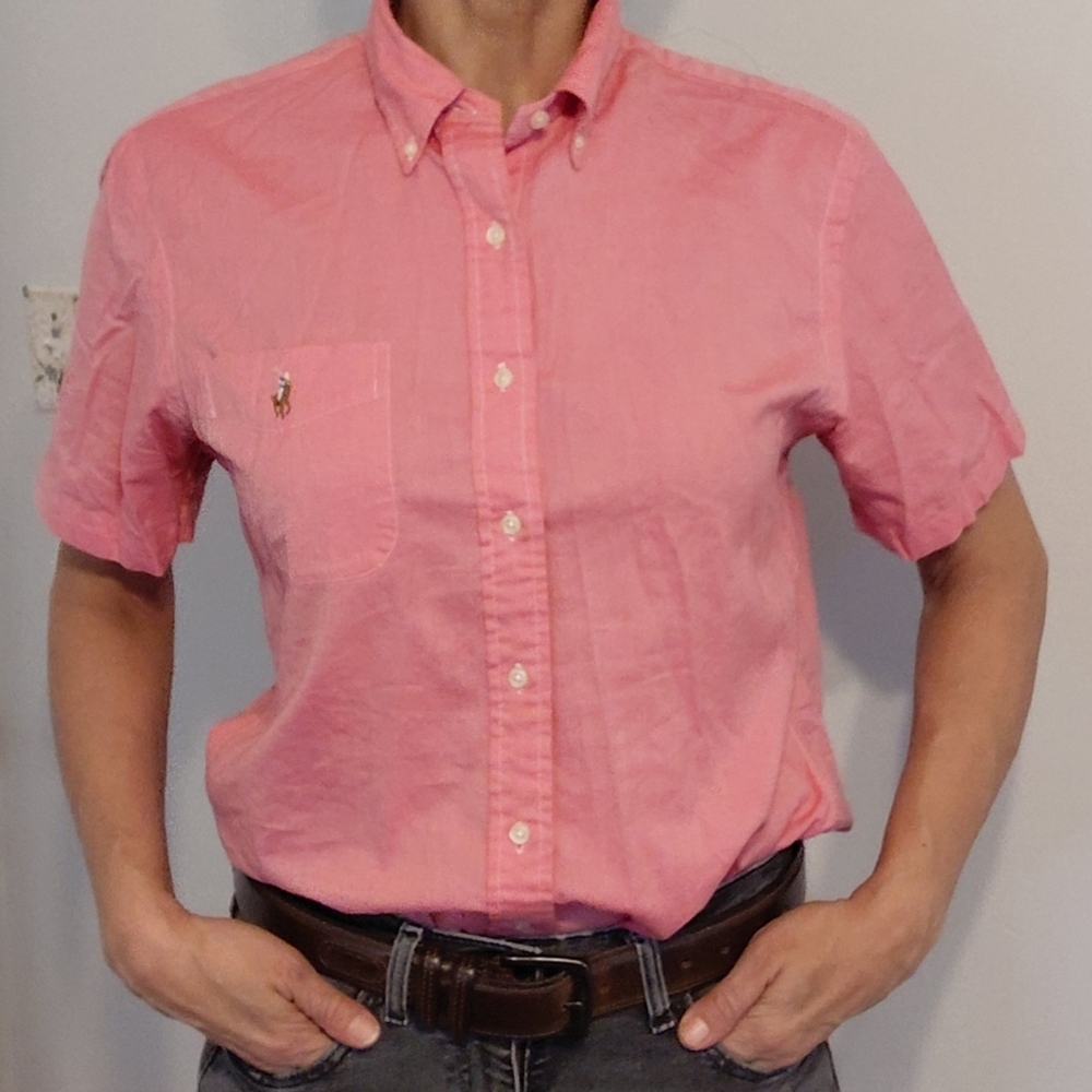 Polo Ralph Lauren Collard Shirt- PREPPYCORE-Mens Medium-Unisex style
